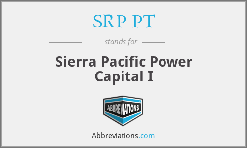 SRP PT - Sierra Pacific Power Capital I